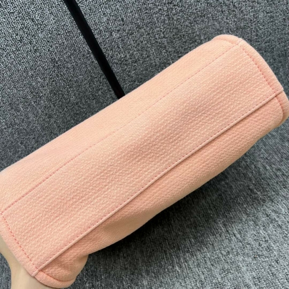 100% Authentic CHANEL DeauVille Cloth Satchel - Picture 5 of 16